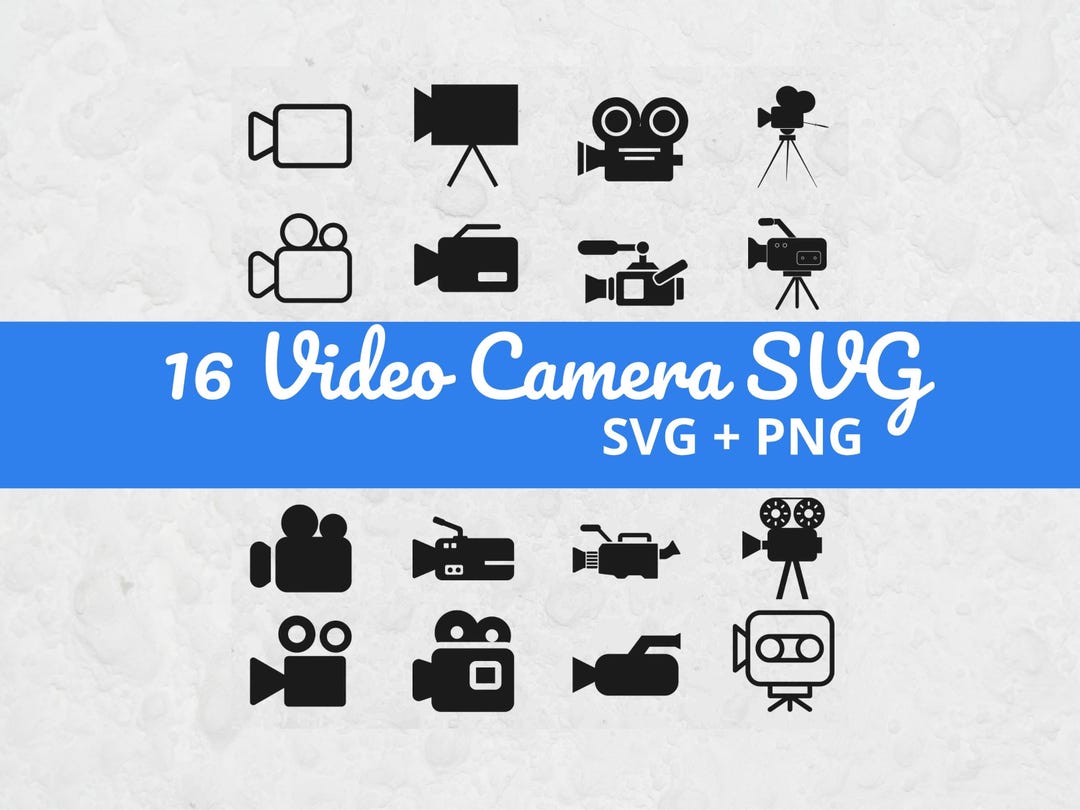 Svg Camera Direction Video Camera SVG Bundle, SVG Files for Cricut, Movie Clipart, Camera ...