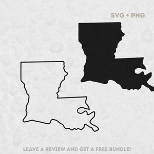 Louisiana State SVG, file Svg per Cricut, Louisiana Svg, Louisiana Solid, Louisiana Cut File, Pelican State, USA Clipart, contorno Louisiana