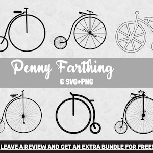 Penny Farthing Svg, Bicycle Clipart, Retro Bike SVG, file Svg per Cricut, Bicycle svg, Bike clipart, Retro Png, Retro Bike Clipart