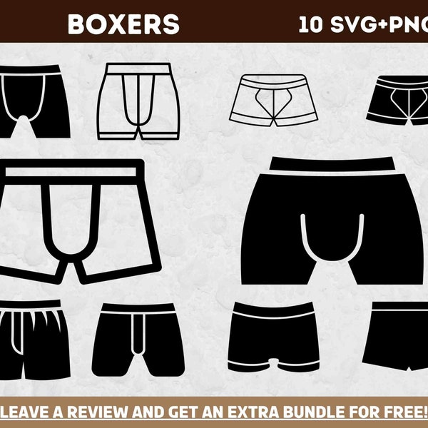 Boxers SVG, Svg files for Cricut, Fashion svg, Men SVG, Clothing Clipart, Boxer SVG, Underwear Clipart, Mens Wear Png, Underwear Svg