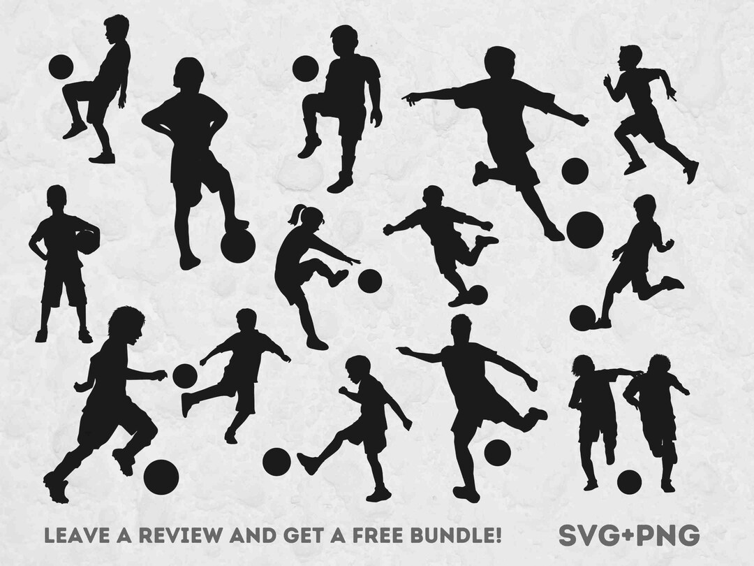 Kids Soccer Svg, SVG Files for Cricut, Sports SVG, Soccer Clipart