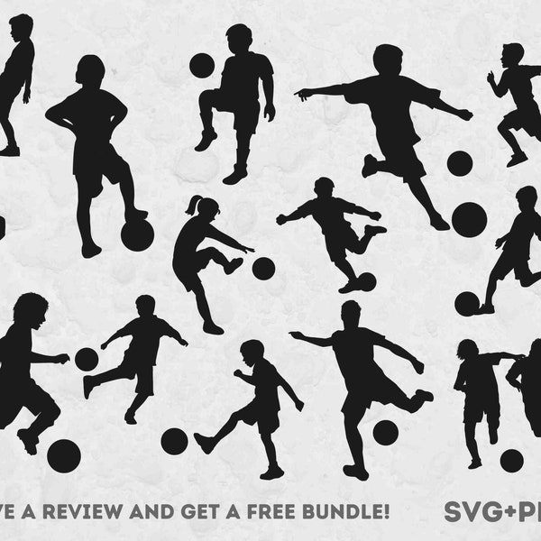 Kids Soccer Svg, SVG Files for Cricut, Sports SVG, Soccer Clipart, Soccer Kid svg, Kids Clipart, Silhouette Svg, Soccer Silhouette