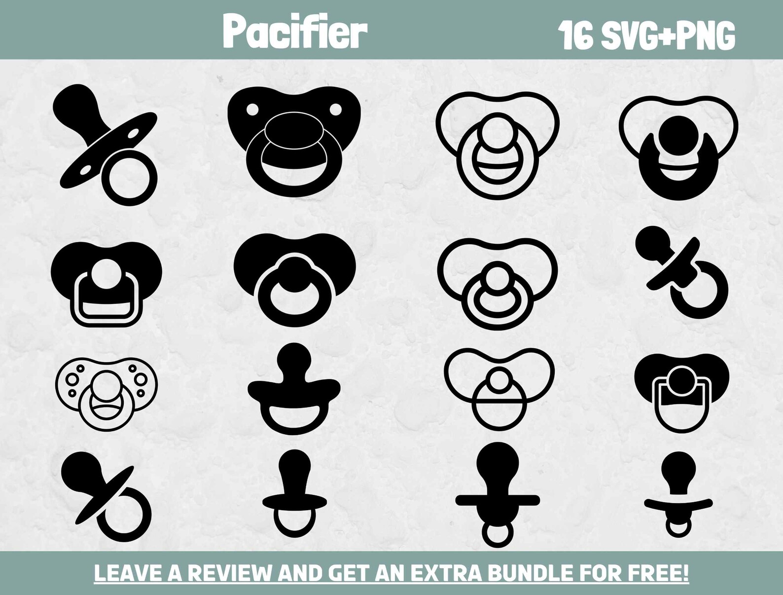 Pink Pacifiersvg Pacifier Svg Bundle, Kids Clipart, Svg Files for Cricut, Baby Svg, Baby ...