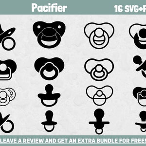 Smoczek Svg Bundle, Dziecięce Clipart, Pliki Svg dla Cricut, Dziecko Svg, Clipart dla dziecka, Clipart dla noworodka, Dziecko Svg, Dziecko Png, Smoczek dla dziecka SVG
