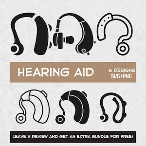 Aparelhos auditivos Svg, arquivos SVG para Cricut, Hear SVG, aparelhos auditivos SVG, imagem de clipart auditivo, Aid Svg, clipart médico, deficientes auditivos Svg