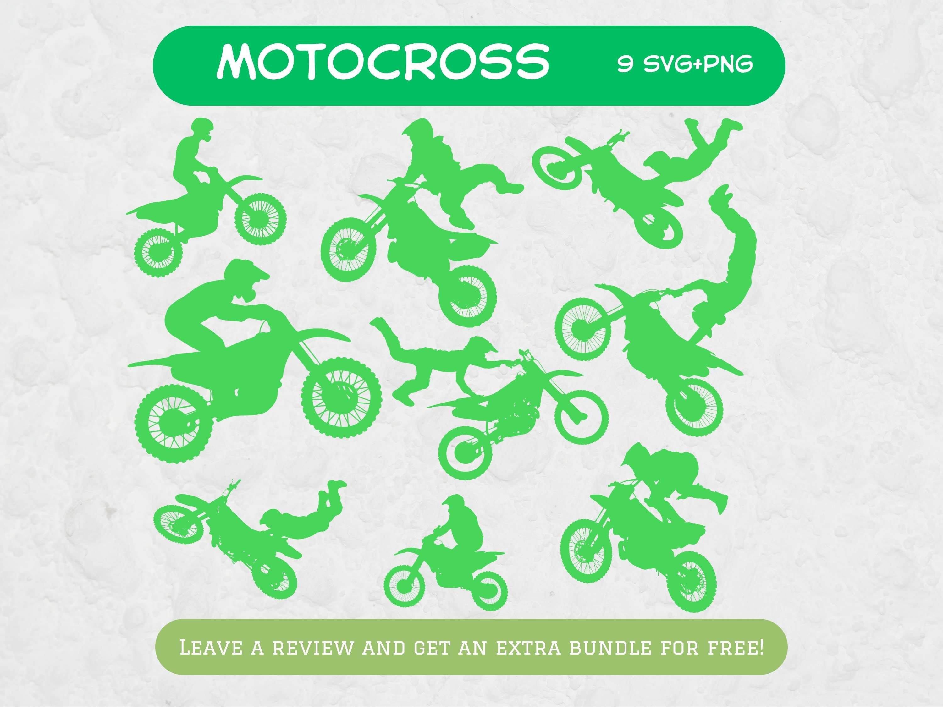 Motocross Dirt Bikes Silhouette Stock Vector by ©hobrath 77481250