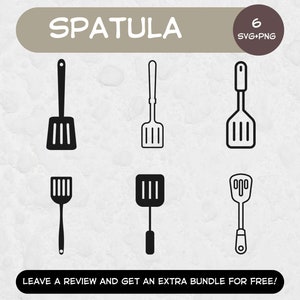 Kitchen Spatula SVG, SVG files for Cricut, Kitchen Svg, Kitchen Clipart, Kitchen tool Svg, Cook SVG, Chef Clipart, Kitchen Spatulas