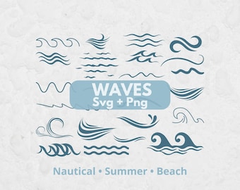 Waves SVG, Svg files for Cricut, Wave Svg, Wave Vectors, Wave Design Svg, Wave PNG, Wave Cut File, Ocean Svg, Wave Clipart, Wave Logo