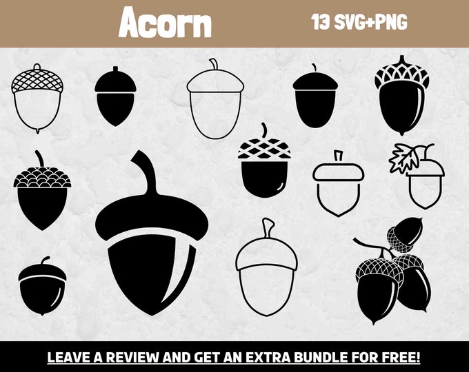acorn-svg-bundle-svg-files-for-cricut-acorn-clipart-nut-svg-forest