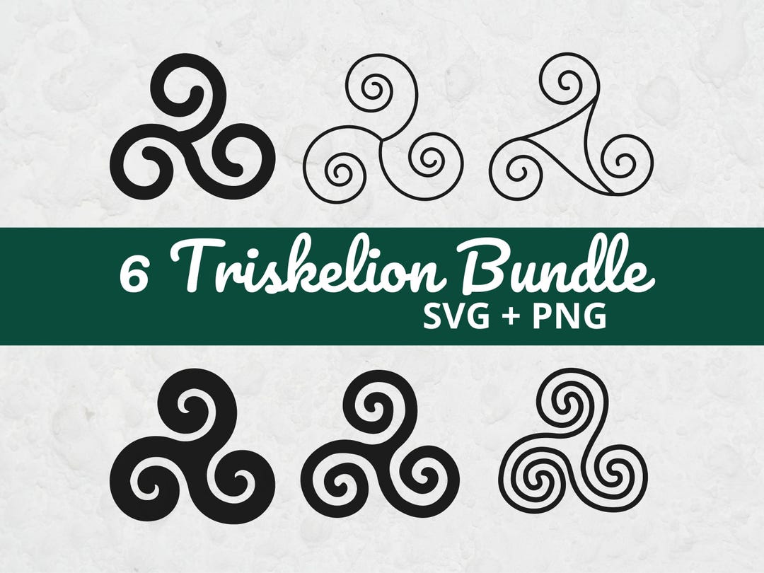 Triskelion SVG, Svg Files for Cricut, Symbol Clipart, Triskeles SVG ...
