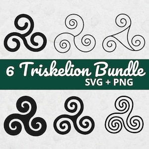 Triskelion SVG, Svg files for Cricut, Symbol Clipart, Triskeles SVG, Spiral Svg, Ancient Symbol Svg, Symmetry Clipart, Triple Spiral Png