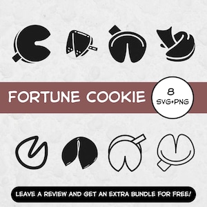 Glückskeks SVG, SVG-Dateien für Cricut, asiatischer Keks SVG, Cookie Png, asiatische Clipart, Glückskeks PNG, asiatisches Design SVG, asiatische Küche