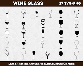 Wine Glass SVG, SVG Files for Cricut, Wine SVG, Wine Png, Wine Clipart, Wine Cut File, Wine Design Svg, Drink Clipart, Wine glass clipart