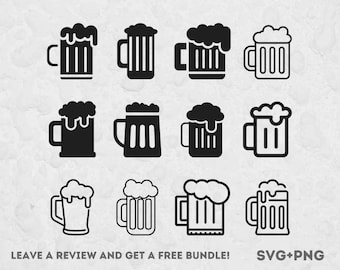 Beer SVG Bundle, Svg files for Cricut, Beer Cheers Svg, Beer Clipart, Beer Mug Svg, Mug SVG, Beer Glass Svg, Craft Beer Svg, Beer Design SVG