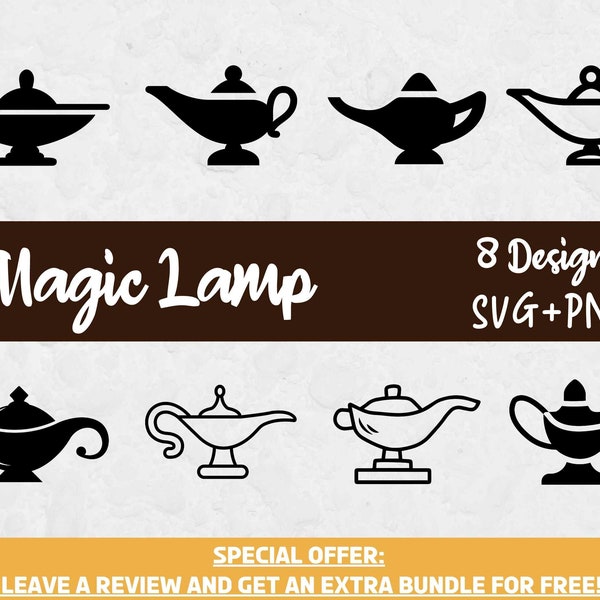 Magic Lamp SVG, Svg files for Cricut, Light Svg, Lamp clipart, Lamp Svg, Mystic SVG, Fairytale Svg, Genie in a bottle, Magician SVG, Genie