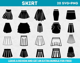 Rok Svg, Svg-bestanden voor Cricut, Cricut SVG, kleding Svg, Women's Wear Svg, rok gesneden bestand, kleding Clipart, Fashion SVG, Model SVG