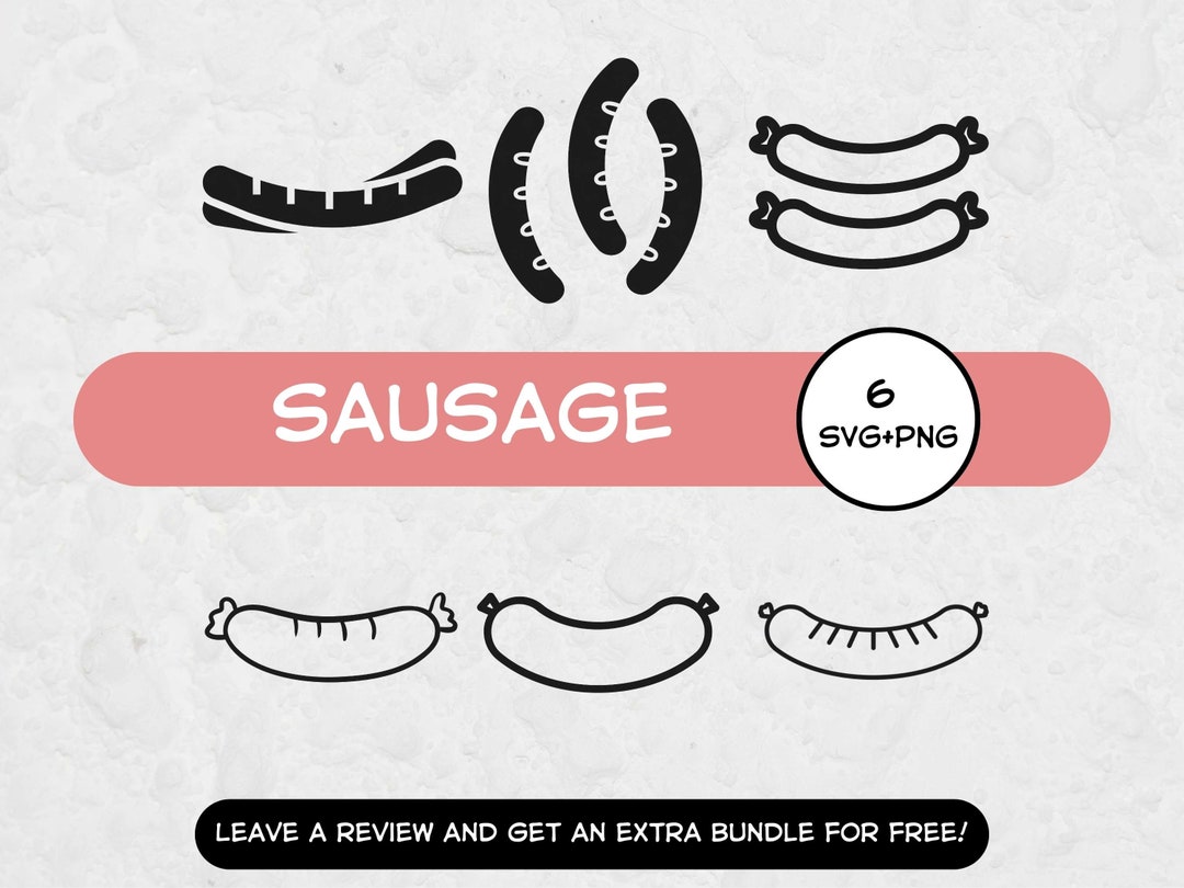 Sausage SVG Bundle, SVG Files for Cricut, Fast Food Svg, Junk Food Svg ...