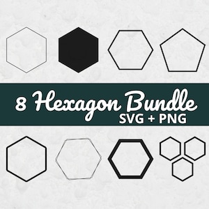 Hexagon Svg, SVG Files for Cricut, Frame Svg, Hexagon Frame Svg, Hexagon Clipart, Shape SVG, Hexagon Cut File, Geometric Shapes SVG