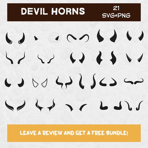 Devil Horns Svg, Svg files for Cricut, Horns PNG, Horn SVG, Devil Horn Shapes, Mythical Clipart, Devil Clipart, Devil Svg, Horn Clipart