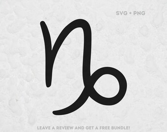 Capricorn Sign SVG, Svg files for Cricut, Capricorn Svg, Zodiac Clipart, Capricorn PNG, Zodiac Sign, Capricorn PNG, Birth Sign Svg