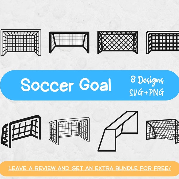 Soccer Goal Svg Bundle, SVG Files for Cricut, Soccer Svg, Soccer Clipart, Soccer Goal Cut File, Goal svg, Sports Clipart, Instant Download
