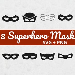 Superhero Mask Svg bundle, SVG Files for Cricut, Mask Clipart, Mask png, Superhero SVG, Actor Svg, Superhero png, Superhero Design, Kids SVG