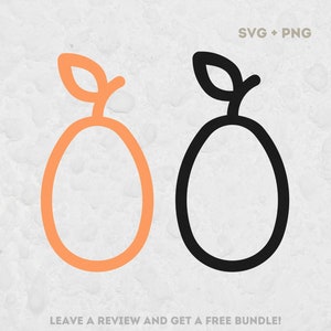 Kumquat Svg, Svg Files for Cricut, Cumquats Svg, Tropical Fruit Clipart Image, Fruit Clipart, Kumquat Outline, Fruit Icon, Fruit Design SVG