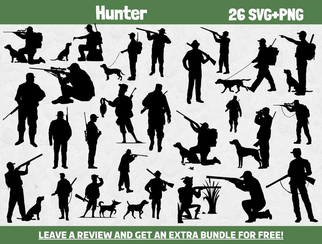 Hunter Svg, Svg Files for Cricut, Hunter Silhouette, Hunt Cut File ...
