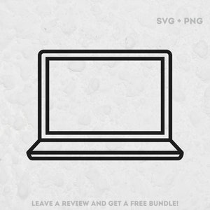 Laptop Icon SVG, Svg files for Cricut, Laptop Svg, Laptop Clipart, Laptop Cut File, Laptop PNG, Laptop Design SVG, Laptop Frame Svg
