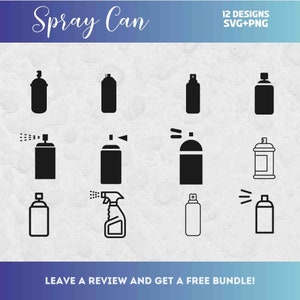Spray Can Svg, SVG Files for Cricut, Spray Can Cut File, Spray Clipart, Hairdresser Clipart, Graffiti SVG, Spray Clipart, Can Cut Files