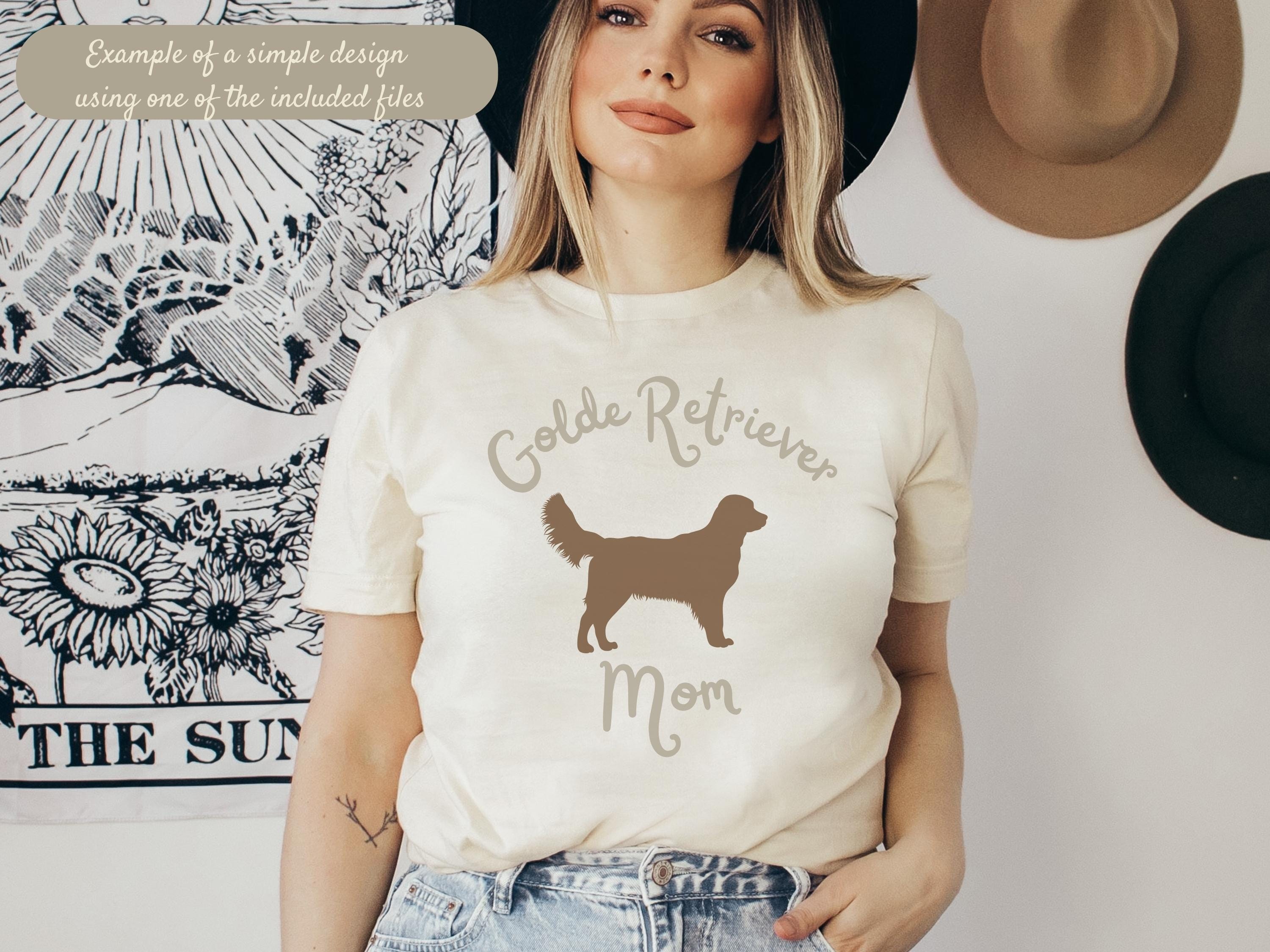 Golden Retriever SVG Bundle, 9 Dog Silhouette SVG PNG, Cricut Cut Files ...