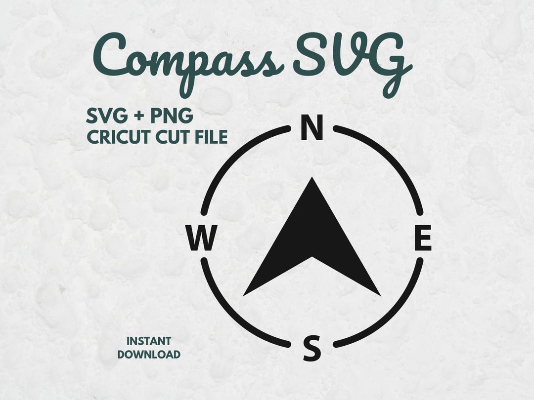 Compass SVG, SVG Files for Cricut, Map SVG, Directions Svg, Map Clipart ...