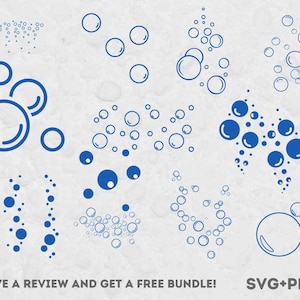 Paquete SVG de burbujas, archivos SVG para Cricut, PNG de burbujas, burbujas, svg de agua, svg burbujeante, imagen de imágenes prediseñadas de burbujas, burbujas de agua svg, imágenes prediseñadas de agua