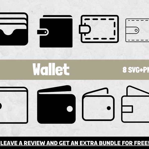 Wallet SVG, SVG files for Cricut, Wallet Clipart, Money Svg, Shopping Icon, Money Bag Svg, Wallet Design SVG, Wallet Silhouette, Payment Png