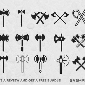 Battle Axe SVG Cut File, archivos Svg para Cricut, Battle Svg, Axe clipart, Weapon Svg, Warrior Svg, Medieval Svg, War Svg, Axe Vector
