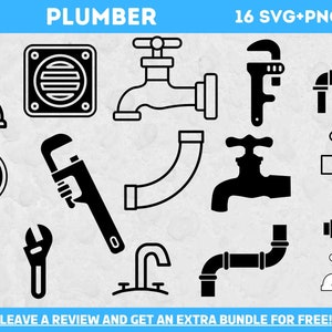 Plumber SVG Bundle, Svg files for Cricut, Commercial Use SVG, Plumber Svg, Plumbing SVG, Bathroom Svg, Plumber clipart, Profession Svg