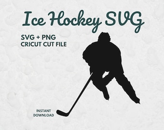 Eishockeyspieler Silhouette SVG, Eishockey Clipart, Cricut, Eishockey Silhouette, Eishockey Clipart, Eishockey Cut File, Eishockey Silhouette SVG, PNG