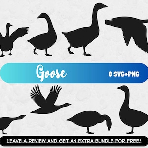 Fichiers de coupe Oie Svg, fichiers Svg pour Cricut, Silhouette d'oie, vecteur d'oie, SVG animaux de la ferme, ferme des cliparts, Clipart oie, Clipart oiseau