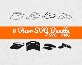 Sun Visor SVG Bundle, Visor Hat SVG, Tennis Visor SVG, Golf Visor svg, Visor Clipart, Summer Hat svg, Cricut Cut File