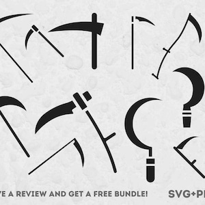 Scythe Svg, SVG Files for Cricut, Scythe Png, Farm Tool SVG, Halloween SVG, Grim Reaper, Farm Life Svg, Farm Clipart, Scythe Clipart