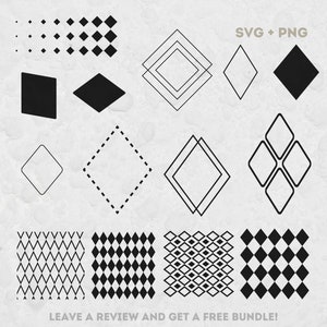 Rhombus Svg, Pliki SVG dla Cricut, Frame Svg, Rhombus Frame Svg, Rhombus Clipart, Shape SVG, Plik Diamond Cut, Geometryczne kształty SVG