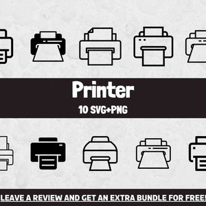 Drucker SVG Bundle, SVG-Dateien für Cricut, Computer Clipart, Drucker Symbol, Tech svg, Drucker Clipart, Tech Png, Drucker Png, Drucker geschnitten Datei