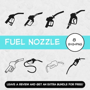 Fuel Nozzle Svg, SVG Files for Cricut, Gas Pump SVG, Gas Station SVG, Car Svg, Car Clipart, Gas Svg, Racing Car Clipart, Gas Clipart