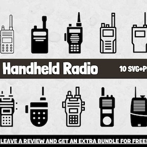 Handheld Radio SVG, Svg-bestanden voor Cricut, Walkie Talkie Svg, Jacht Svg, Politie Svg, Radio SVG, Politie Clipart, Radio SVG, Communicatie