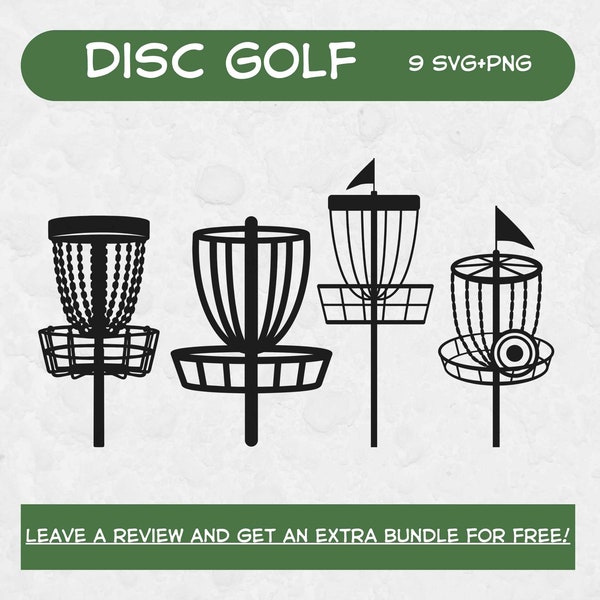 Disc Golf SVG, SVG Files for Cricut, Disc Golf Cut File, Disc Golf Clipart Image, Golf Clipart, Outdoor Games Svg, Disc Golf Vectors