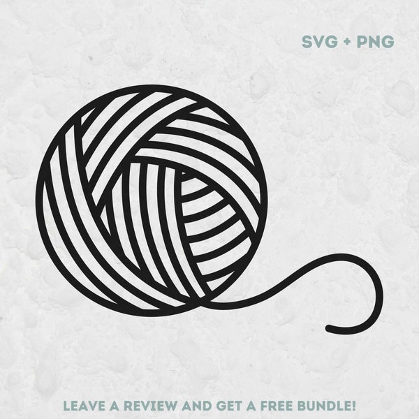 Yarn Ball Svg, SVG Files for Cricut, Yarn Svg, Ball Outline Svg Png, Knitting Clipart Image, Yarn Outline Svg, Crafting Icon, Crochet SVG