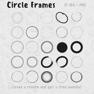 CIRCLE Frame SVG, Svg files for Cricut, Circle Svg, Frames SVG, Frame Clipart Image, Circle Frame Cut File, Circle Frame Png, Circle Cut