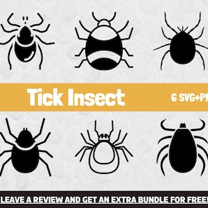 Tick Svg, Svg Files for Cricut, Insect Svg, Tick Insect, Silhouette Svg, Summer SVG, Forest svg, Bug svg, Insect clipart, Tick Clipart