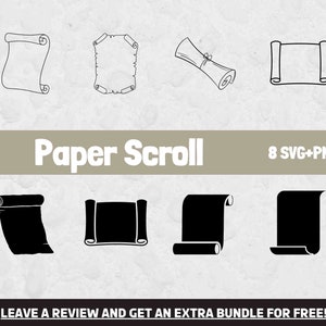 Paper Scroll SVG, Paper Svg, SVG-bestanden voor Cricut, Paper Clipart, Ancient SVG, Ancient Scroll,. Schrijver Svg, Auteur Svg, Paper Scroll Clipart