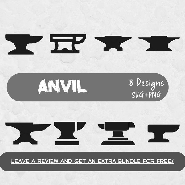 Anvil SVG Bundle, fichiers SVG pour Cricut, Forgeron SVG, Iron SVG, Iron Works SVG, Blacksmith clipart, Commercial Use SVG, Work SVG,